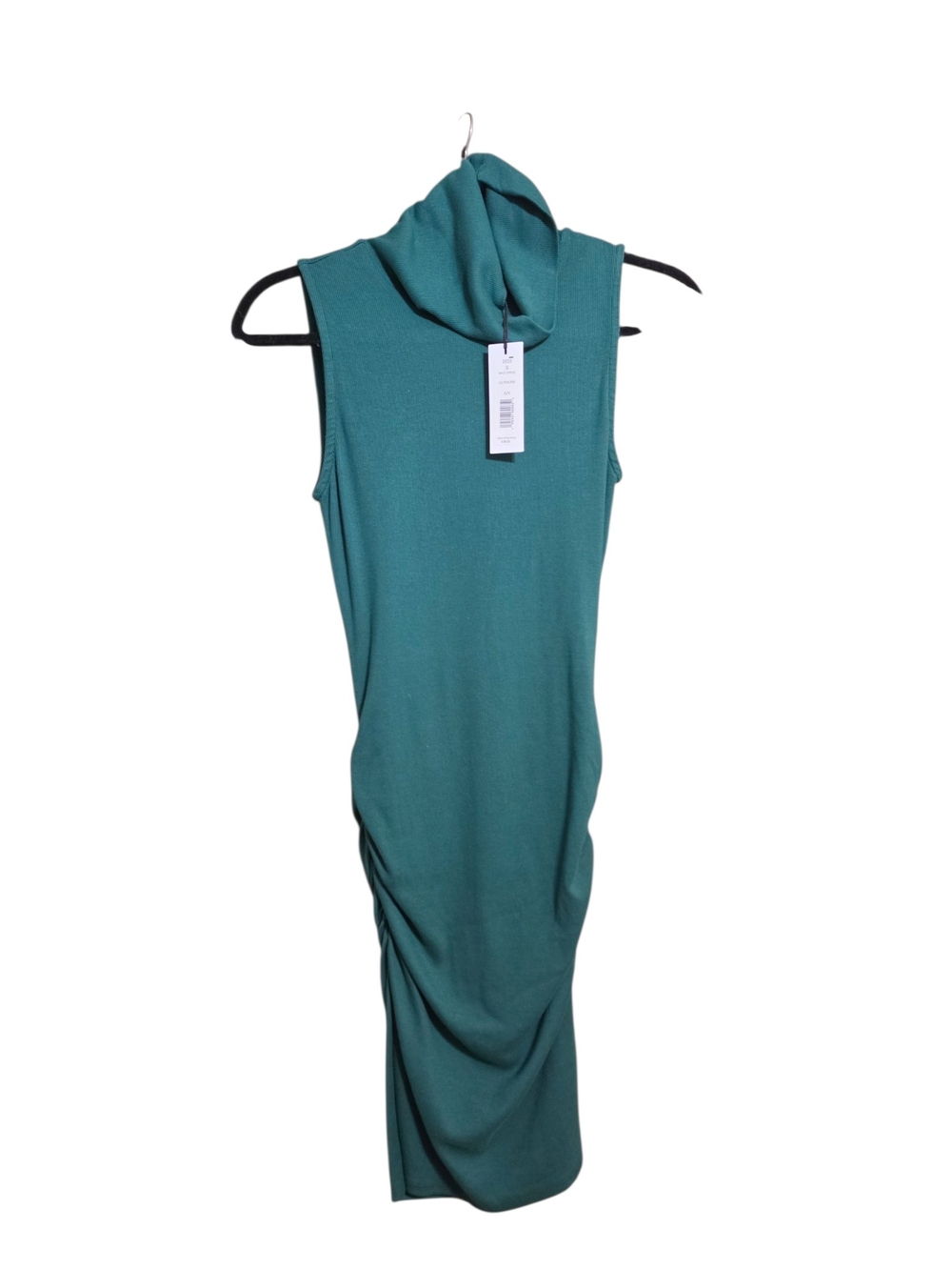 Michael Stars Teal Sleeveless Cowl Midi Dress